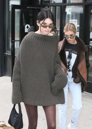 Kendall Jenner and Hailey Baldwin - Out and about in New York