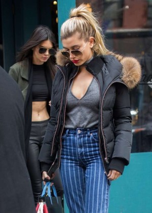 Kendall Jenner and Hailey Baldwin out in NYC