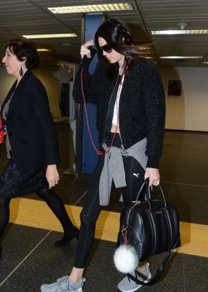 Kendall Jenner at Airport in Milan