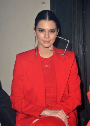 Kendall Jenner at Off-White show at Paris Fashion Week Womenswear in ...