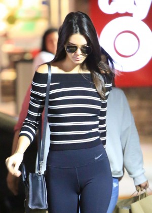 Kendall Jenner in Tights Shopping at Target in LA