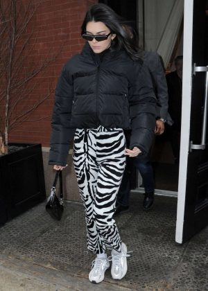 Kendall Jenner - Leaves Mercer Hotel in NYC