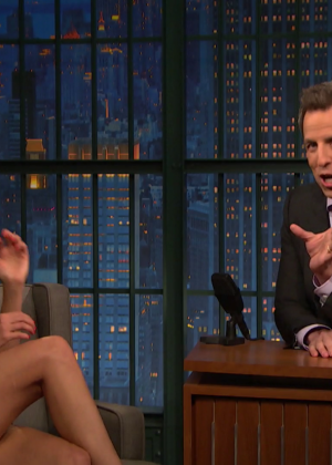 Keri Russell on 'Late Night with Seth Meyers' in New York City