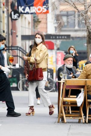 Keri Russell - Out for lunch at Il Buco Italian restaurant in New York