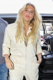 Kesha in Jumsuit - Arrives at LAX Airport in LA