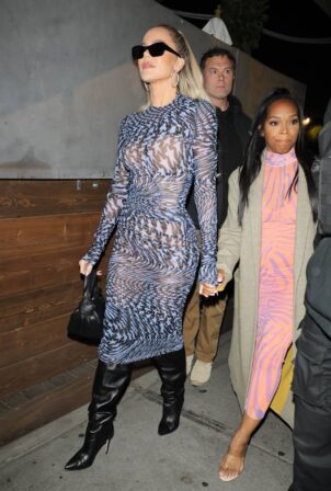 Khloe Kardashian - With Malika Haqq arrive for dinner at Craig's in West Hollywood