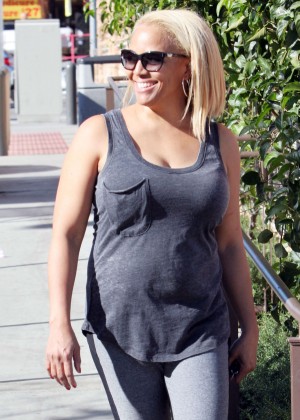 Kim Fields in Tights out in Hollywood