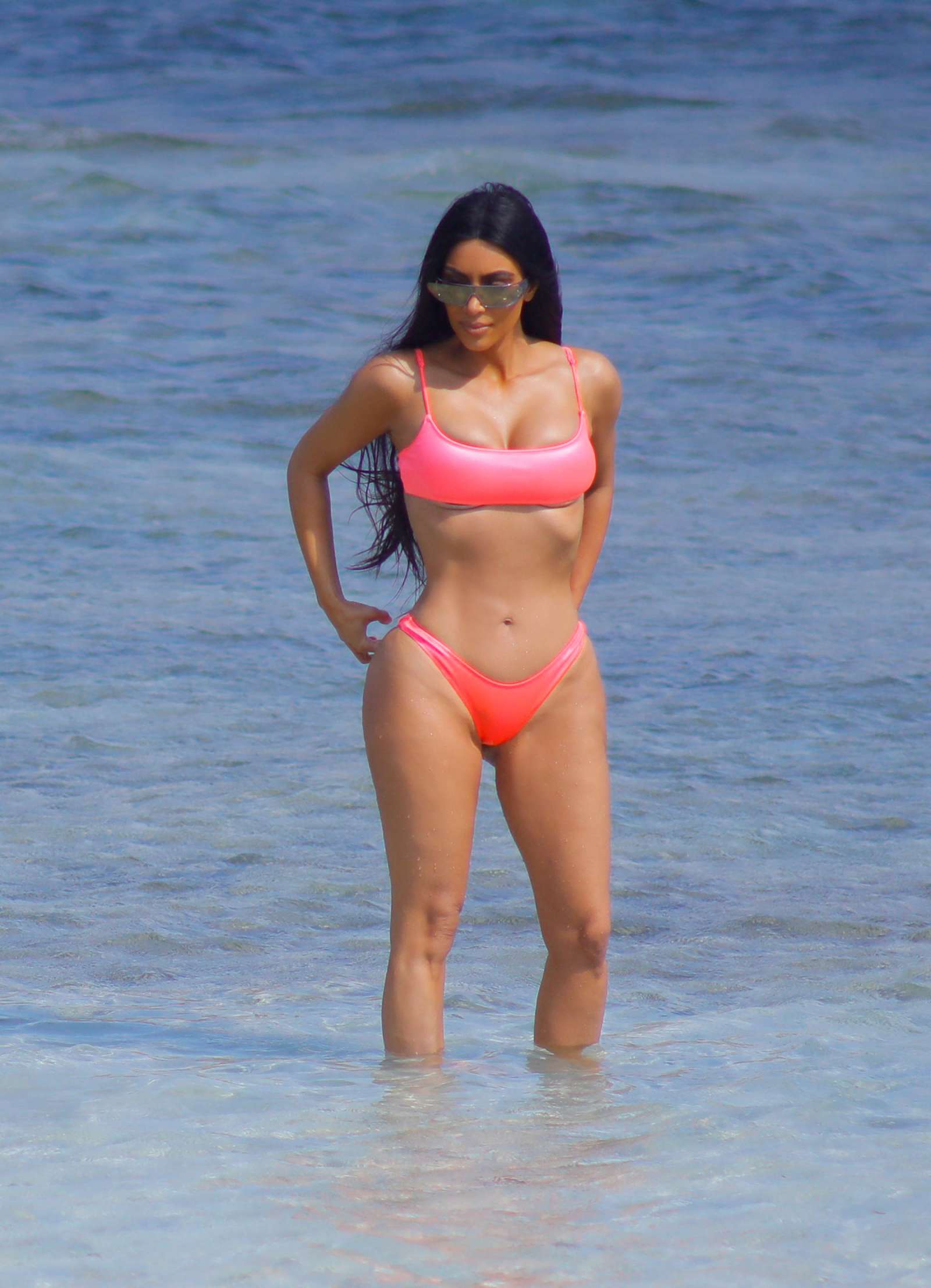 Kim Kardashian in Pink Bikini 2018 -04 | GotCeleb