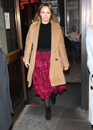 Kimberley Walsh - Arrives at Gaby Roslin special Christmas show in London