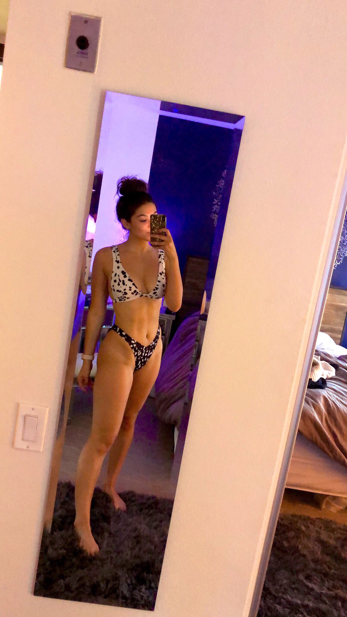 Kira Kosarin in Bikini in front of a mirror – Social Pics | GotCeleb