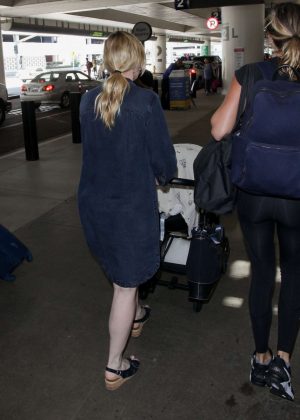 Kirsten Dunst at LAX airport in Los Angeles