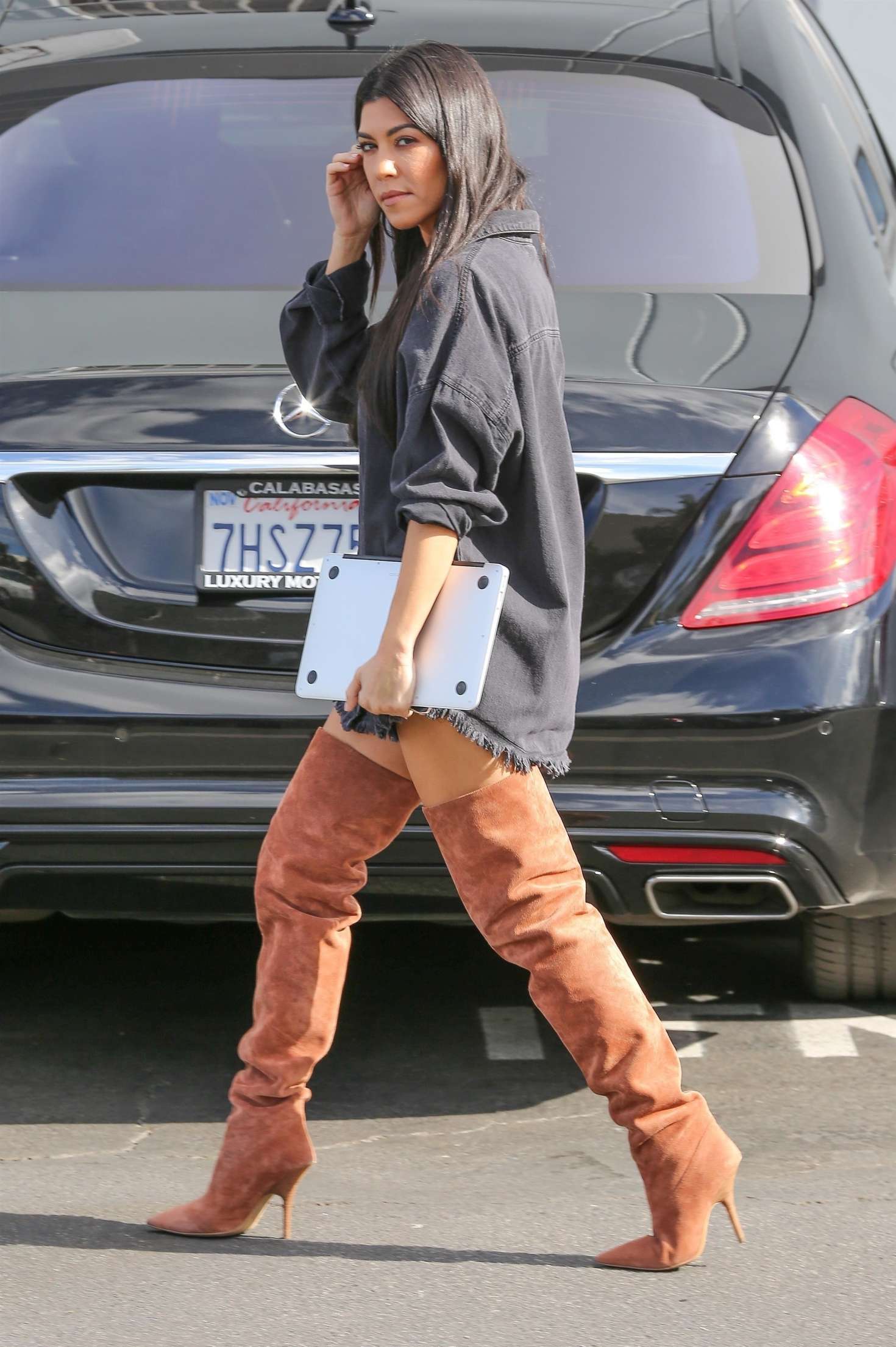 Kourtney Kardashian in overknee boots -28 | GotCeleb