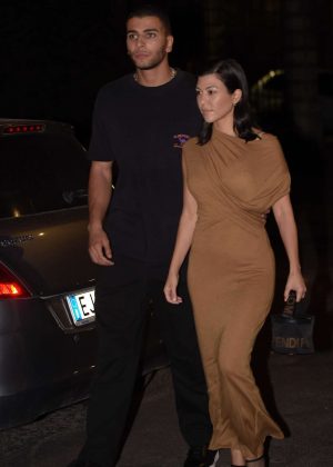 Kourtney Kardashian - Night out in Rome