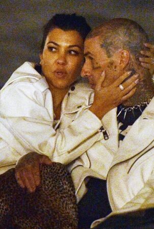 Kourtney Kardashian - With husband Travis Barker enjoying a date night in Portofino