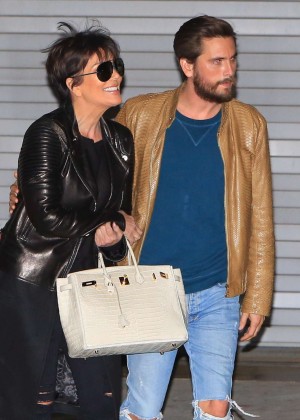 Kris Jenner and Scott Disick Leaving the studio in Hollywood