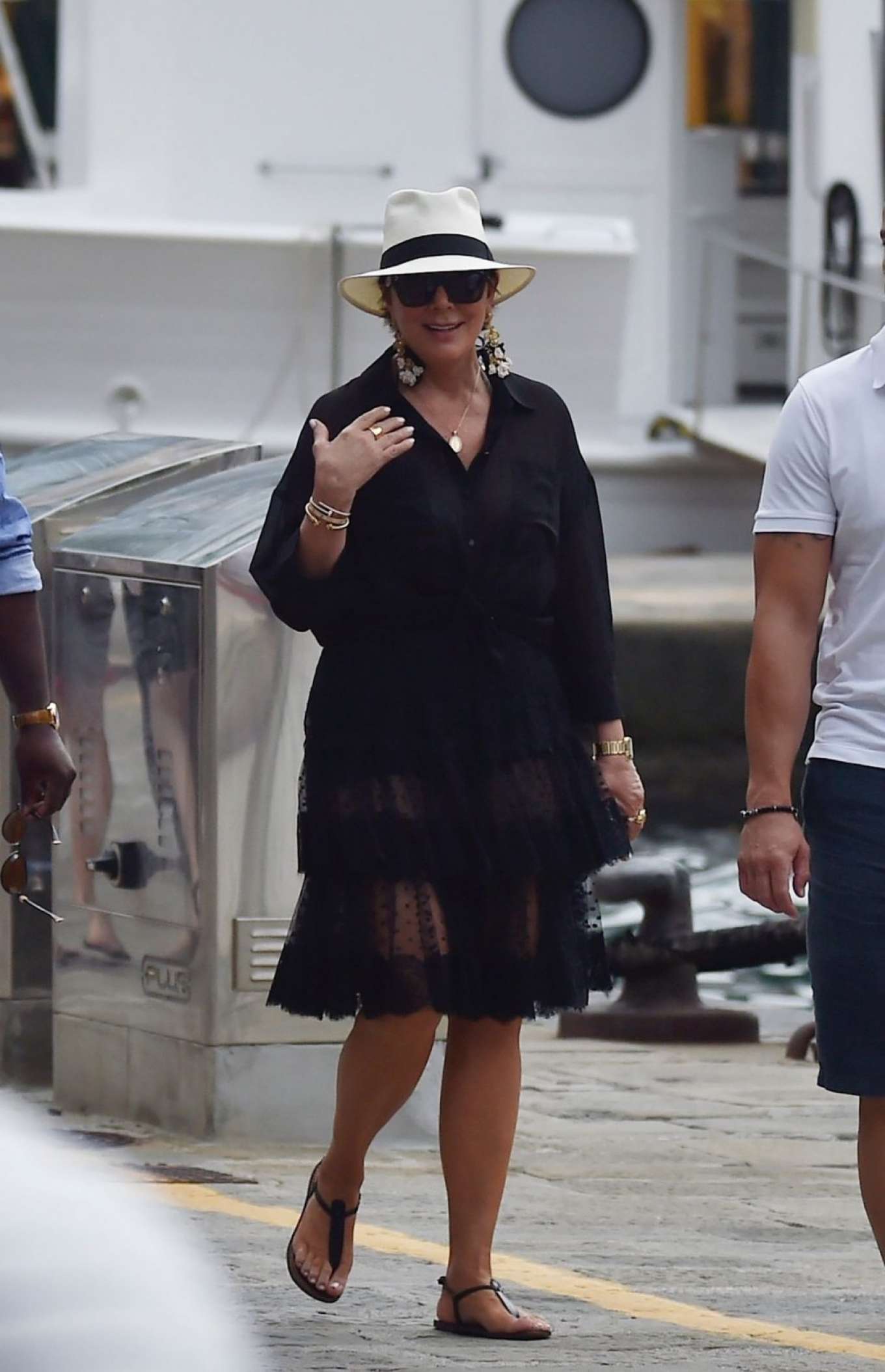 Kris Jenner In Black Dress 08 Gotceleb