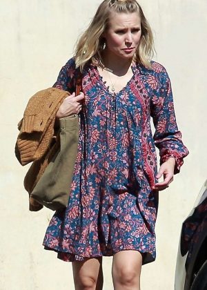 Kristen Bell in Mini Dress - Out in Los Angeles