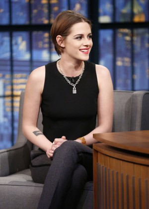 Kristen Stewart at "Late Night with Seth Meyers" in NYC