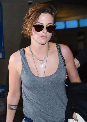Kristen Stewart at LAX Airport in LA