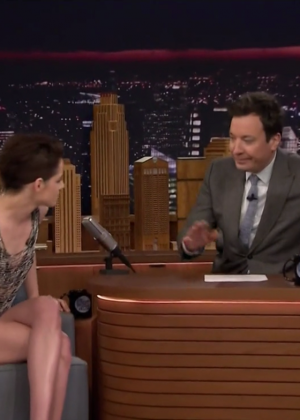 Kristen Stewart at The Tonight Show starring Jimmy Fallon in NYC