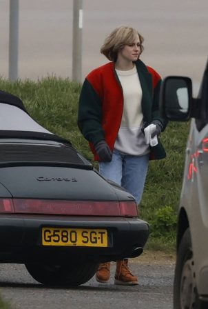 Kristen Stewart - Is seen in character as Princess Diana for a new film in Norfolk