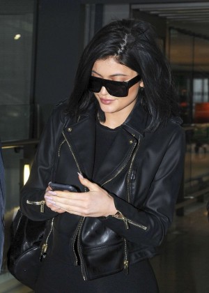 Kylie Jenner at Heathrow Airport in London