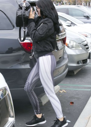 Kylie Jenner in Spandex out and about in Calabasas