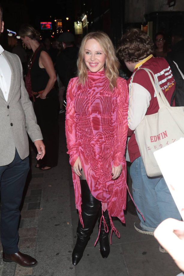 Kylie Minogue - Pictured at the London Fashion Week Opening Party