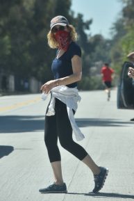 Kyra Sedgwick - Goes for a walk with in Silverlake