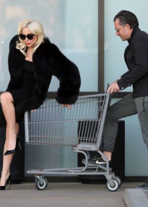 Lady Gaga and fiance shopping in Malibu