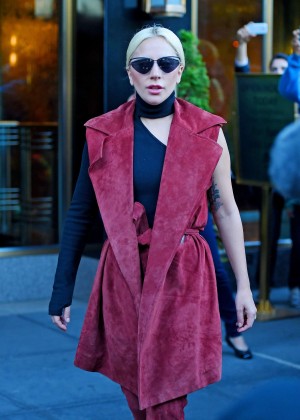 Lady Gaga seen out in Manhattan