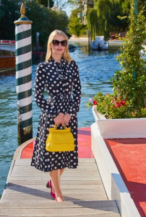 Lady Kitty Spencer - Arriving at Lido- Hotel Excelsior in Venice