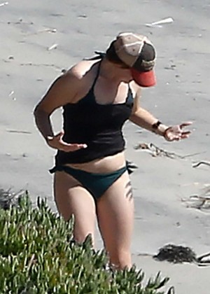 Lana Del Rey in Bikini Bottoms in Malibu
