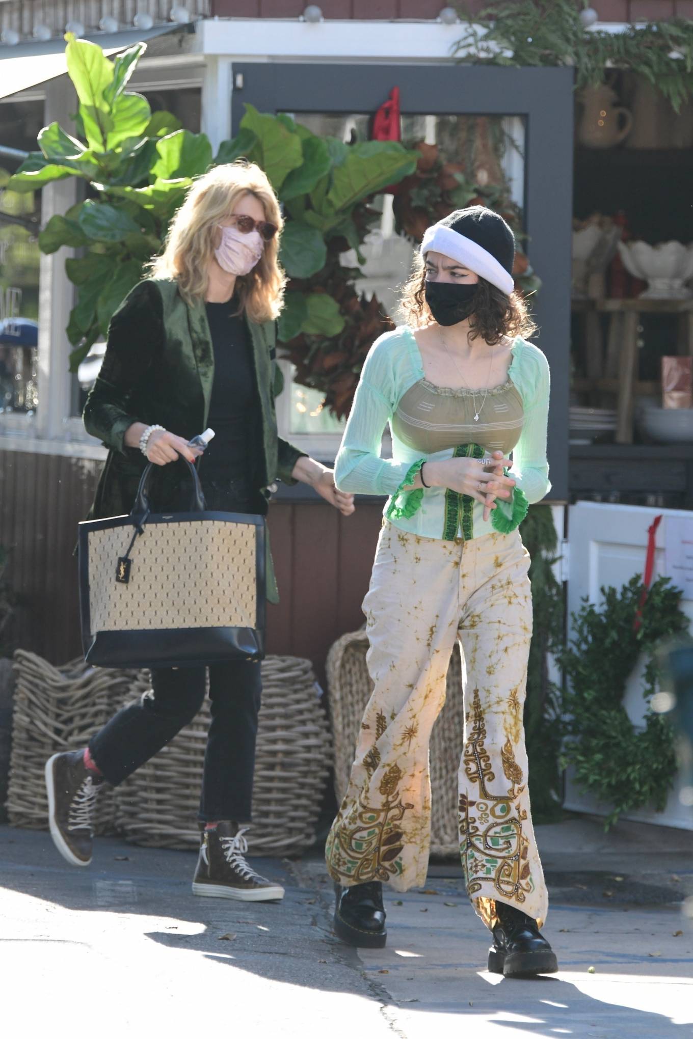 Laura Dern – With her daughter Jaya Harper out in Brentwood