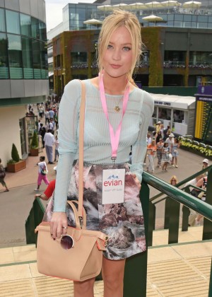 Laura Whitmore - Evian Live young suite on the opening day of Wimbledon in London