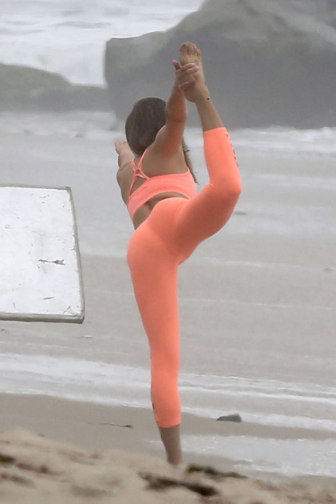 Lea Michele - Photoshoot on the beach in Malibu