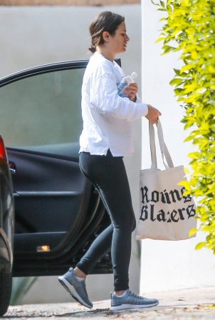 Lea Michele - Visiting a friend in Los Angeles