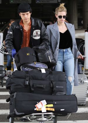 Lili Reinhart and Cole Sprouse - Arriving at LAX Airport in Los Angeles