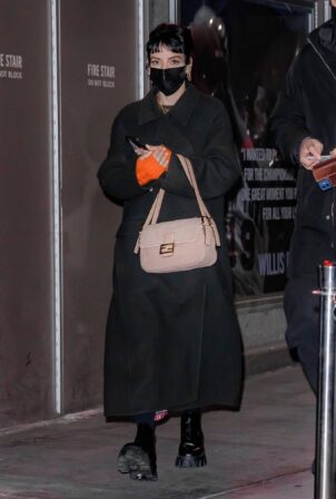 Lily Allen - Arrives at the Knicks vs Suns game at Madison Square Garden in New York