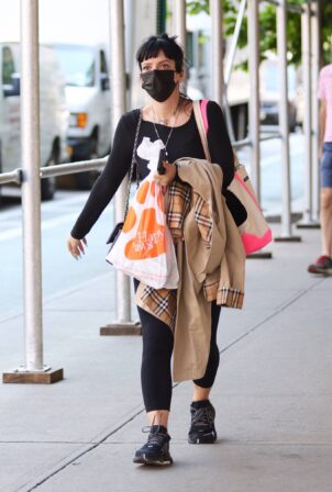 Lily Allen - Shopping at 'Happy Paws' pet store in Downtown Manhattan
