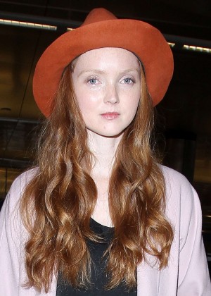 Lily Cole - Arriving at the Los Angeles International Airport