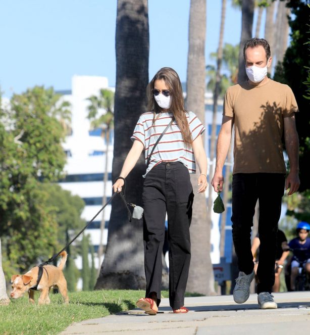 Lily Collins and Charlie McDowell - Out for a walk in Beverly Hills