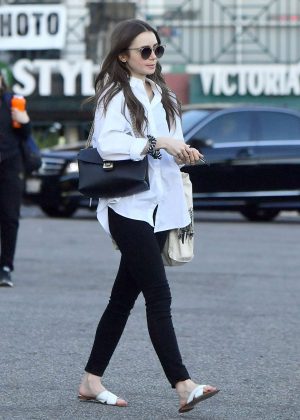 Lily Collins - Shopping in West Hollywood