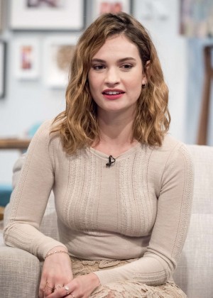 Lily James - 'Lorraine' TV Show in London