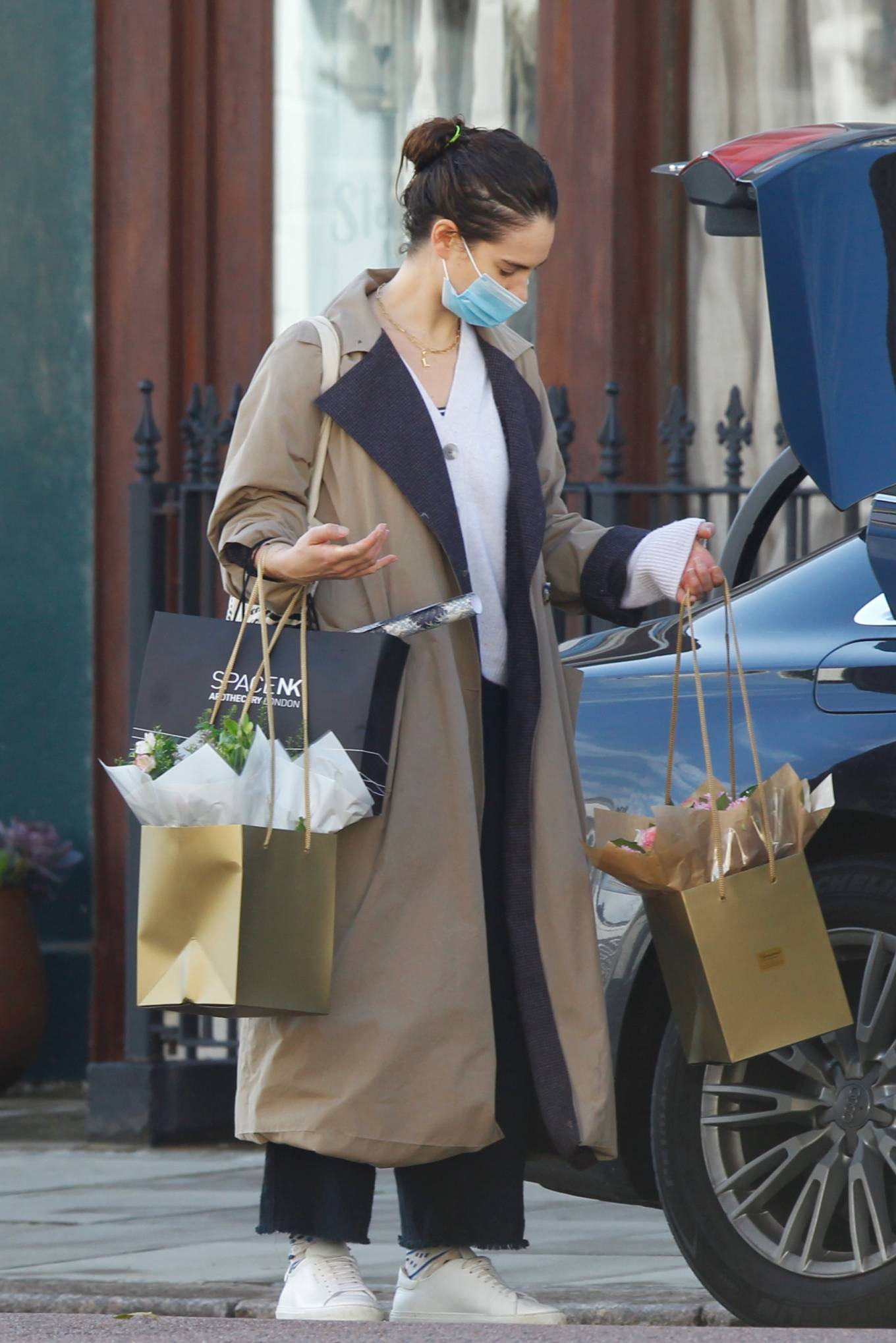 Lily James – Shopping candids near her Primrose Hill home