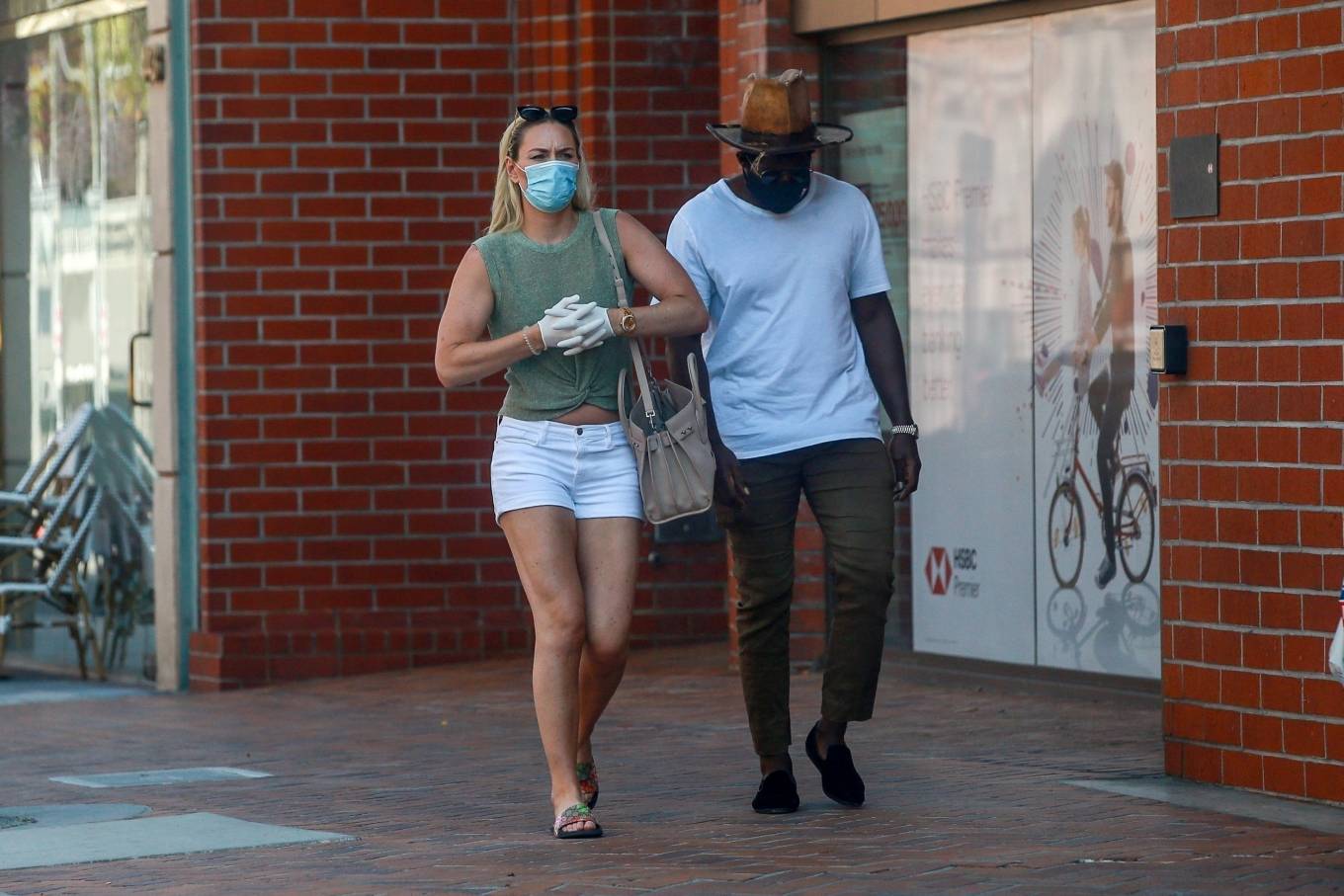 Lindsey Vonn in White Shorts at Rite Aid in Beverly Hills