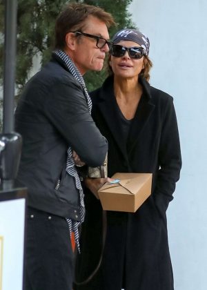 Lisa Rinna and Harry Hamlin at Fig & Olive in West Hollywood