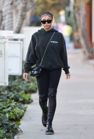 Lori Harvey - Wears thigh-high boots shopping on Melrose Place in West Hollywood 06.01.2022