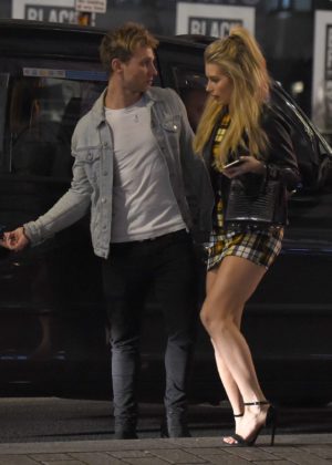 Lottie Moss and Tom Dolemore night out in London