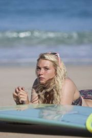 Lucie Donlan in Bikini - Poses for a surfwear photoshoot in Fuerteventura